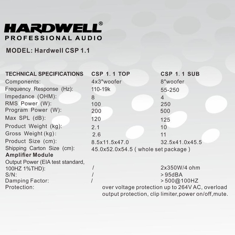 HARDWELL CSP1.1 CSP 1.1 SPEAKER LINE ARRAY ACTIVE GARANSI RESMI