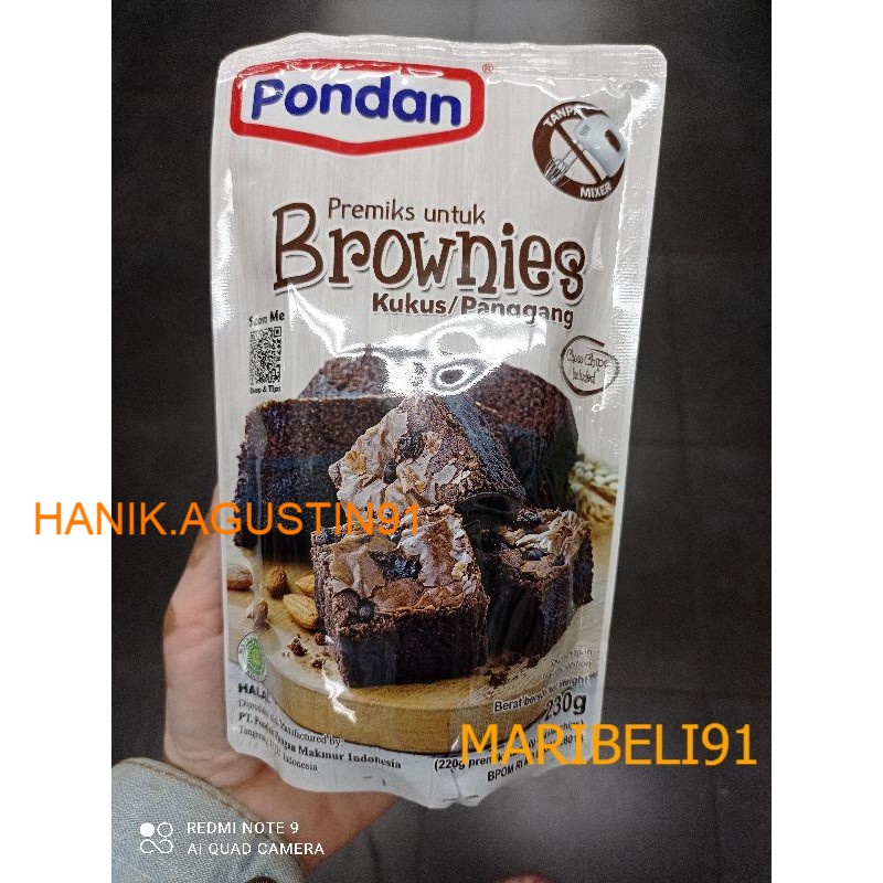 

Pondan Brownies Kukus Panggang 230g maribeli91