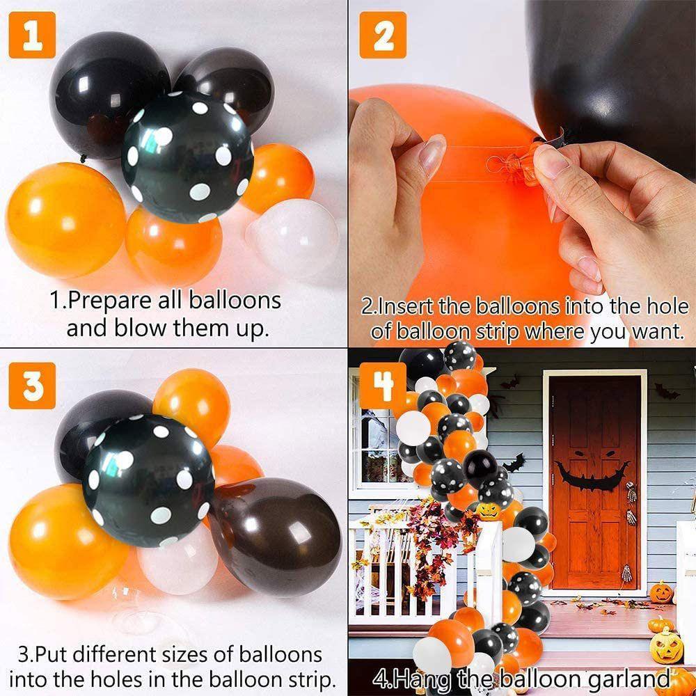 Suyo 100pcs / Set Balon Aluminum Foil 12 &quot;Untuk Dekorasi Halloween