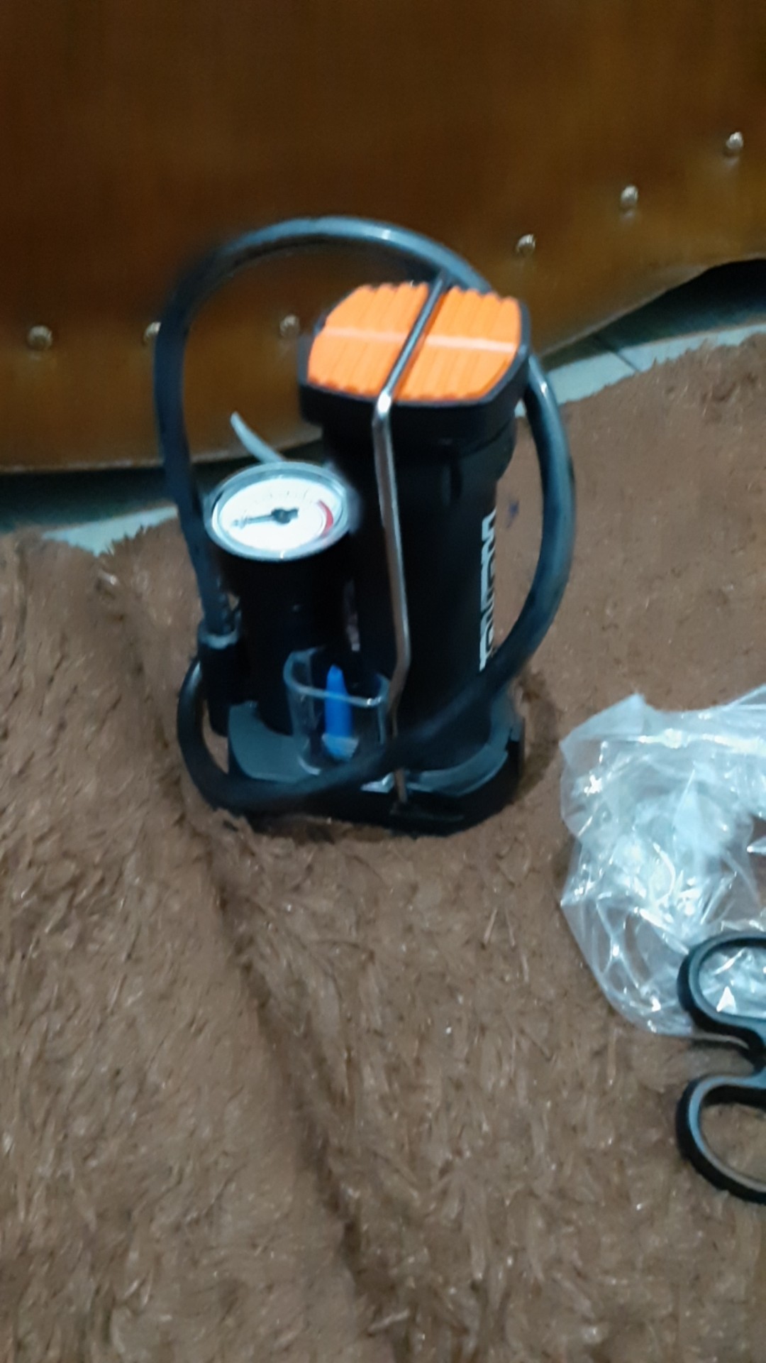 `fl00r` Pompa Sepeda Portable | Pompa Angin Injak/pompa Ban Motor Serbaguna Honor High Pressure [*]