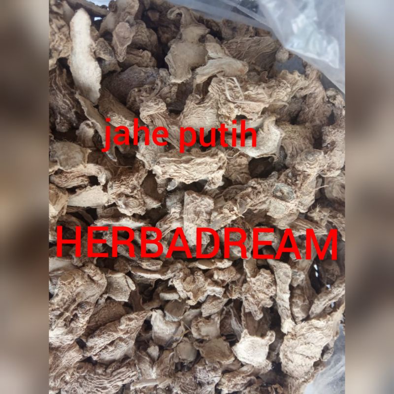 

15 GRAM JAHE PUTIH ZINGIBER OFFICINALE JAE HALIA WHITE GINGER BAI JIANG KERING SIMPLISIA DRIED