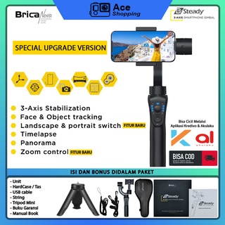 Brica B-Steady 3-Axis Gimbal Stabilizer For Smartphone and Action Camera  FREE Tripod Mini