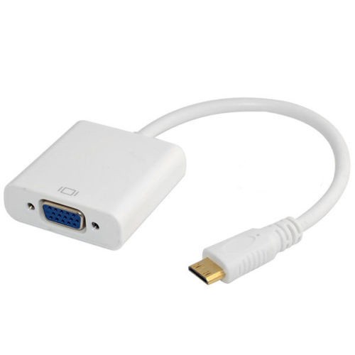 Cable Converter Mini Hdmi to Vga Konektor kabel Adapter