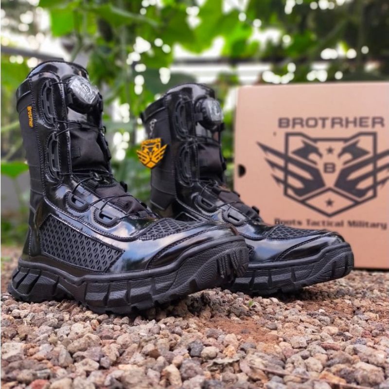 SEPATU PDL TALI PUTAR BROTHER SARANG TAWON KULIT SAPI ASLI SEPATU PDL TNI POLRI SECURITY