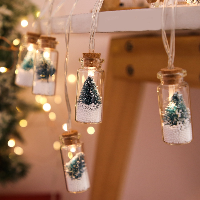 [ 2M Xmas LED Decorative Glass Bottle  Fairy   String Lights For  Christmas Tree  Home Decoration Products]