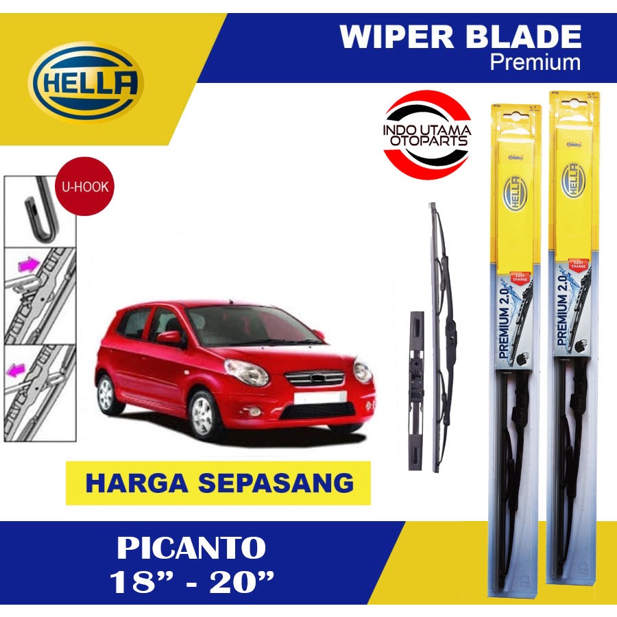 Wiper Blade Mobil Picanto HELLA Premium 2.0 (18-20)