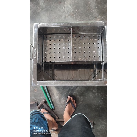 dandang bakso sekat 2 bolongan pinggir panjang ukuran p. 50 L. 40.T.35