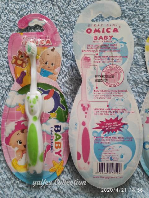 Sikat gigi spesial kids baby omica anak balita 1+ 3+ 1 tahun ke atas lembut soft kid pinguin