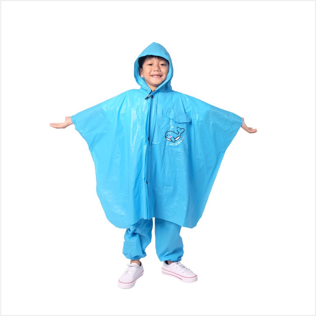 PLEVIA Jas Hujan Poncho Celana Bestkids 120