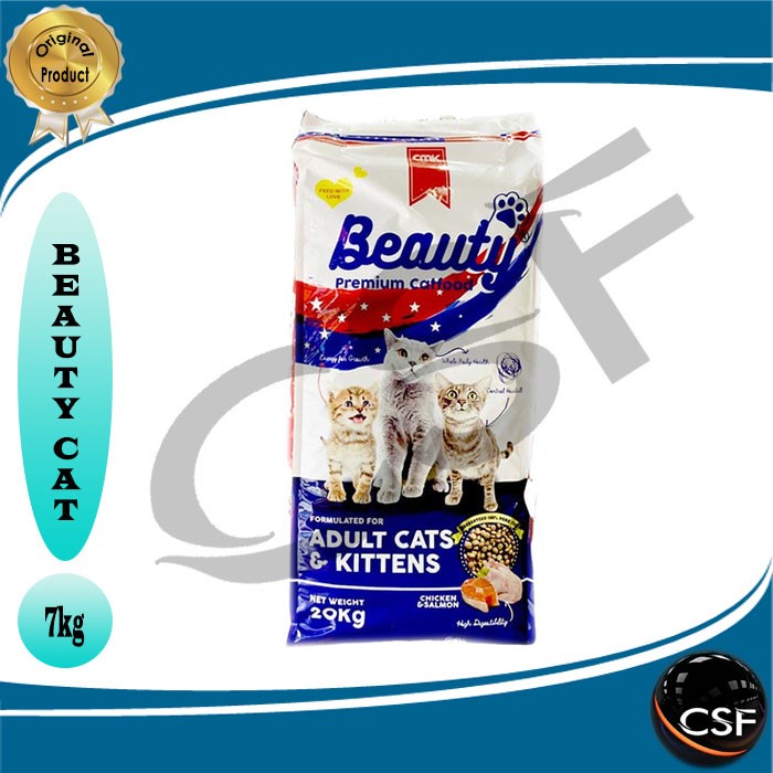 Makanan Kucing Murah BEAUTY Premium &amp; BEAUTY Gold for Adult &amp; Kitten 7kg ( GRAB GOSEND )