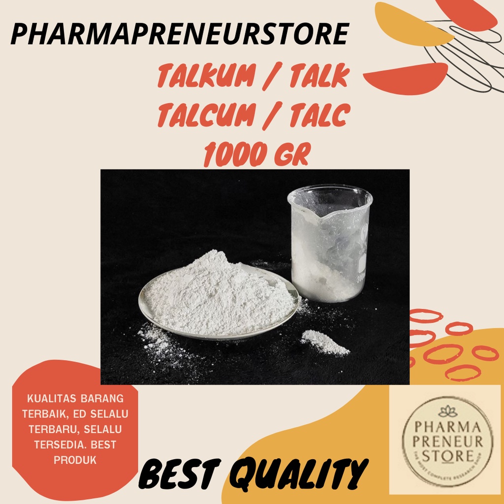 TALKUM / TALK / TALCUM / TALC SERBUK / POWDER SUPER PUTIH DAN HALUS 1000 GRAM BEST QUALITY