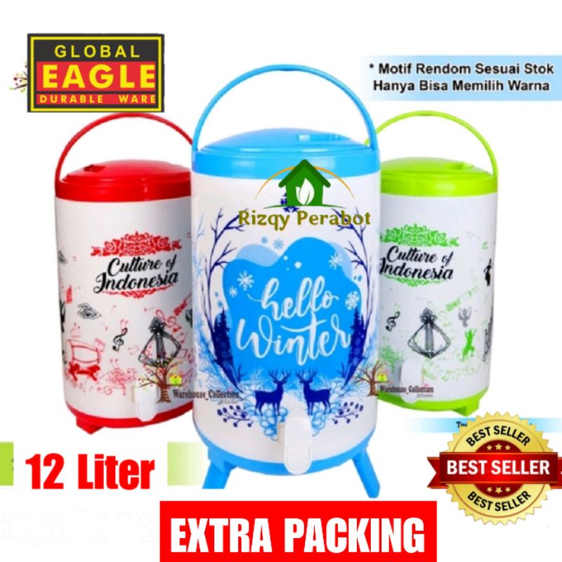 Drink Jar 12 Liter global eagle / Termos Air Minum / Tempat Air minum Global Eagle