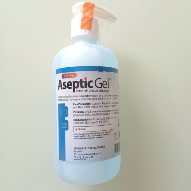 Aseptic Gel Onemed Pump 500ml Antiseptic Gel Onemed 500ml Hand Sanitizer Onemed