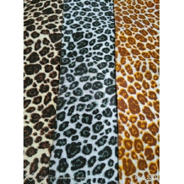Kain Flanel Motif Flamot Corak Macan ( 1 lembar )