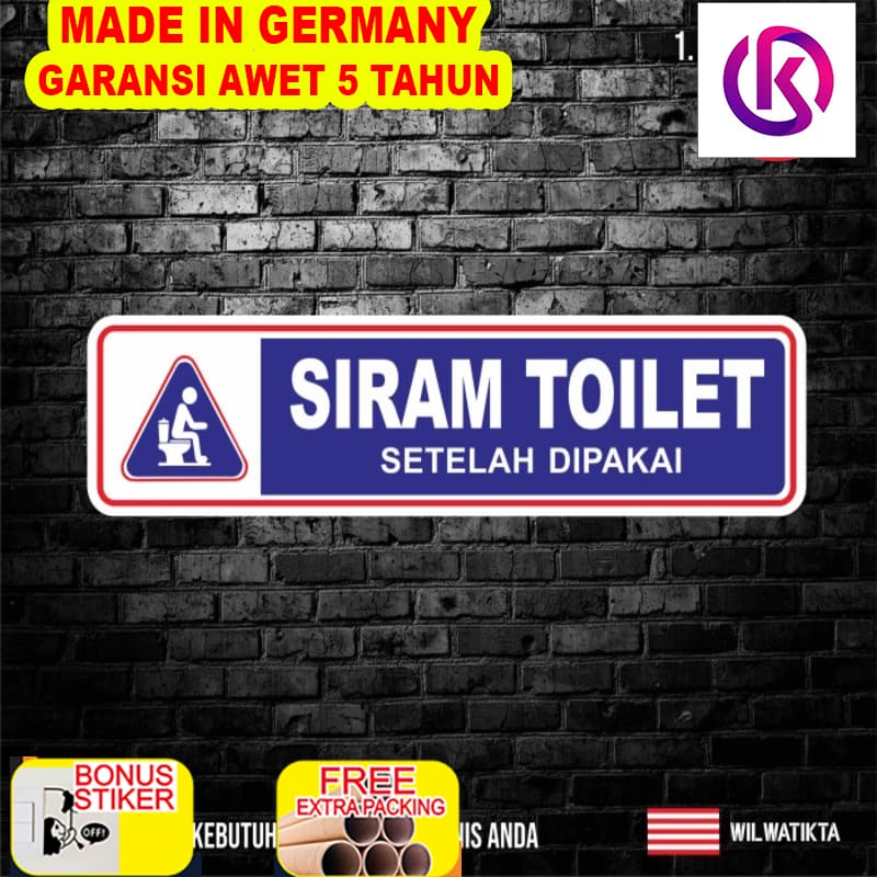 

Promo Sticker Sign Siram Toilet - ST-1