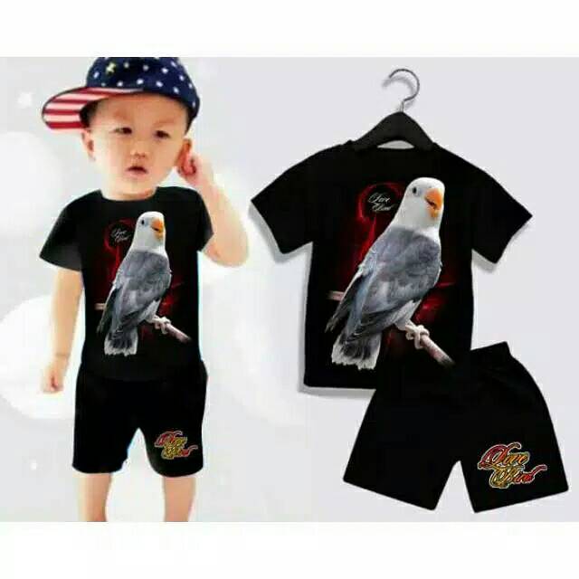 Setelan baju anak keren murah keren love bird batman