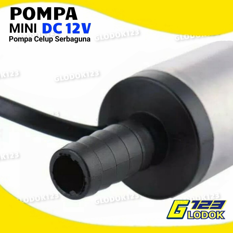 Pompa Air Celup Mini DC 12V Portable Diesel Pump Mini Oli Minyak Air