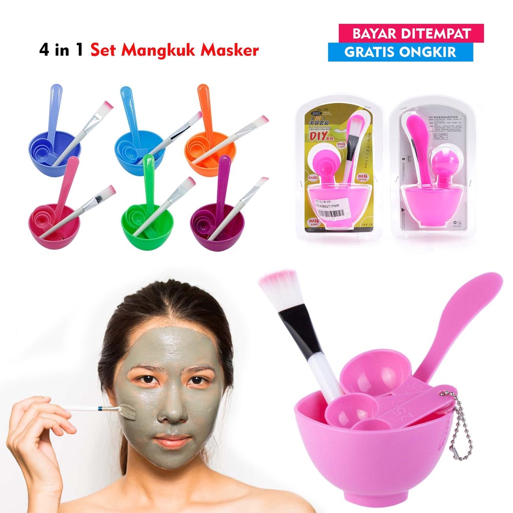 MANGKOK SILICON MASKER SET / MANGKUK MASKER SET 4 IN 1