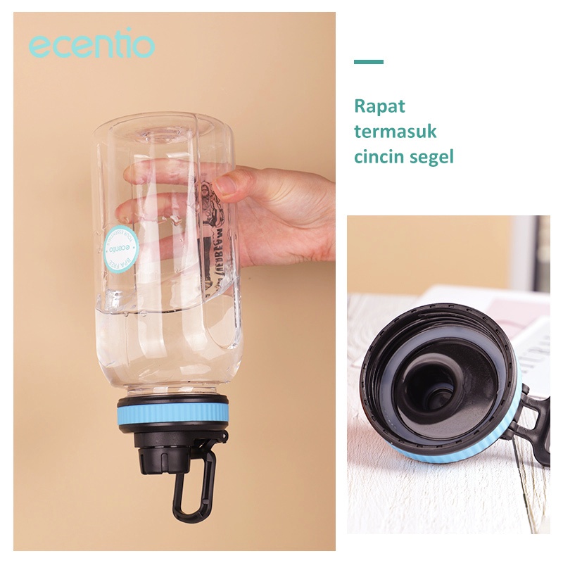 FOODI botol minum 1 liter botol air tempat minum bottle tumbler unik bpa free olahraga-4