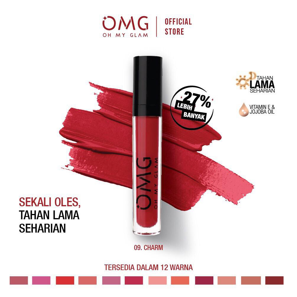 (CYBER) COD TERMURAH OMG OH MY GLAM Matte Kiss Lip Cream