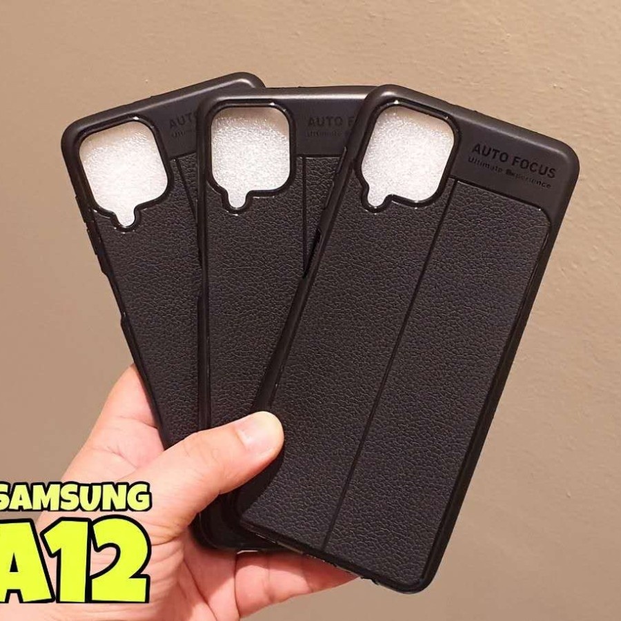 SAMSUNG C9 PRO M22 M32 M12 A12 A02S A03S CASE SOFTCASE AUTO FOKUS KULIT JERUK SILIKON HITAM AUTOFOKUS LEATHER