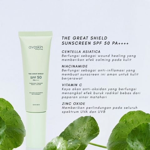 AVOSKIN The Great Shield Sunscreen SPF 50 PA++++  30ml &amp; 5ml