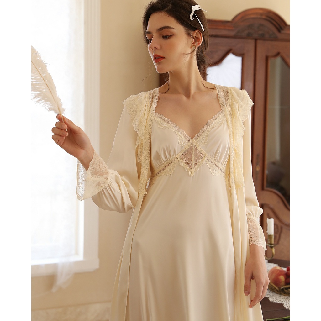 Saga Robe Set Sleepdress - Little Woman Sleepwear