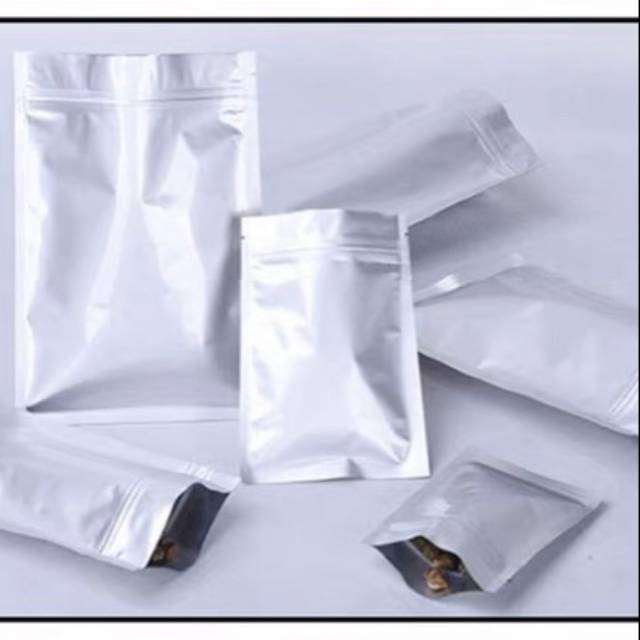 Plastik flat aluminium full | kemasan masker,kopi,bumbu, oil, sambal  plastik aluminium foil flat