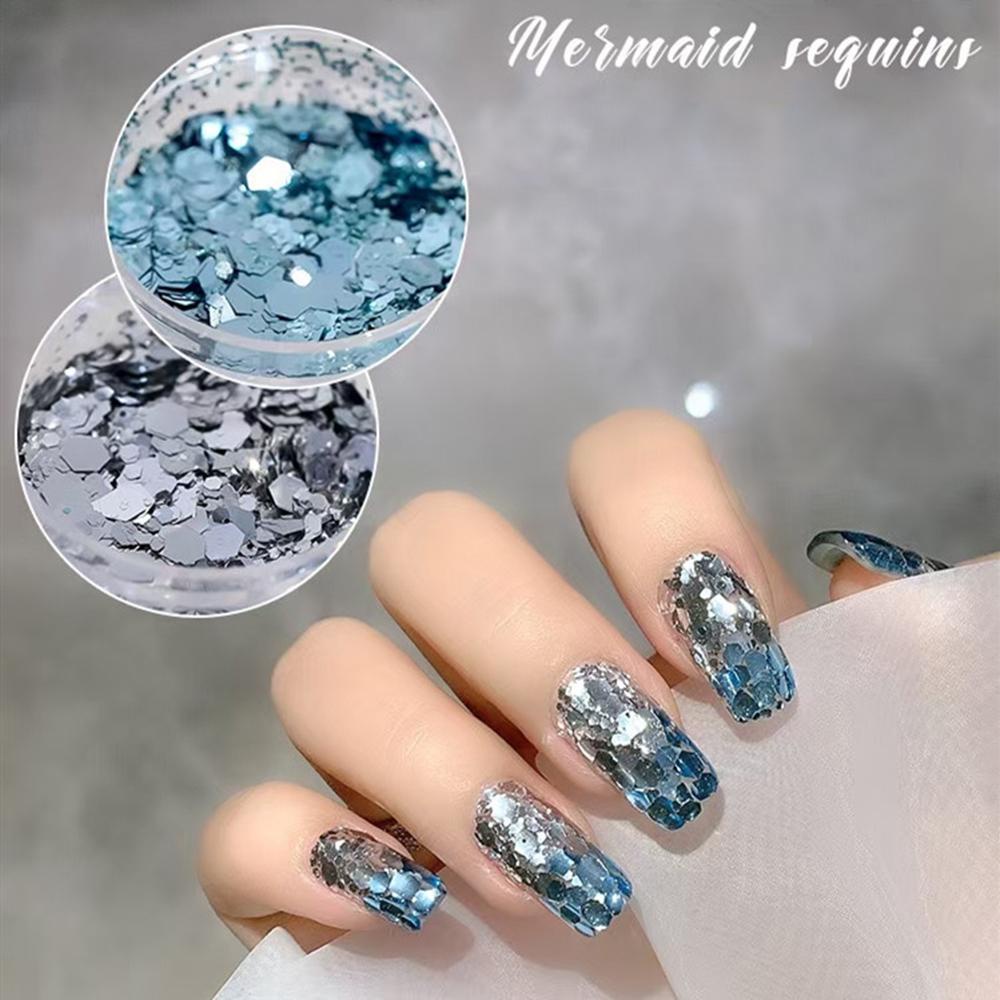 Payet Kuku Nanas Dekorasi Nail Art Mix Glitter DIY Sparkling