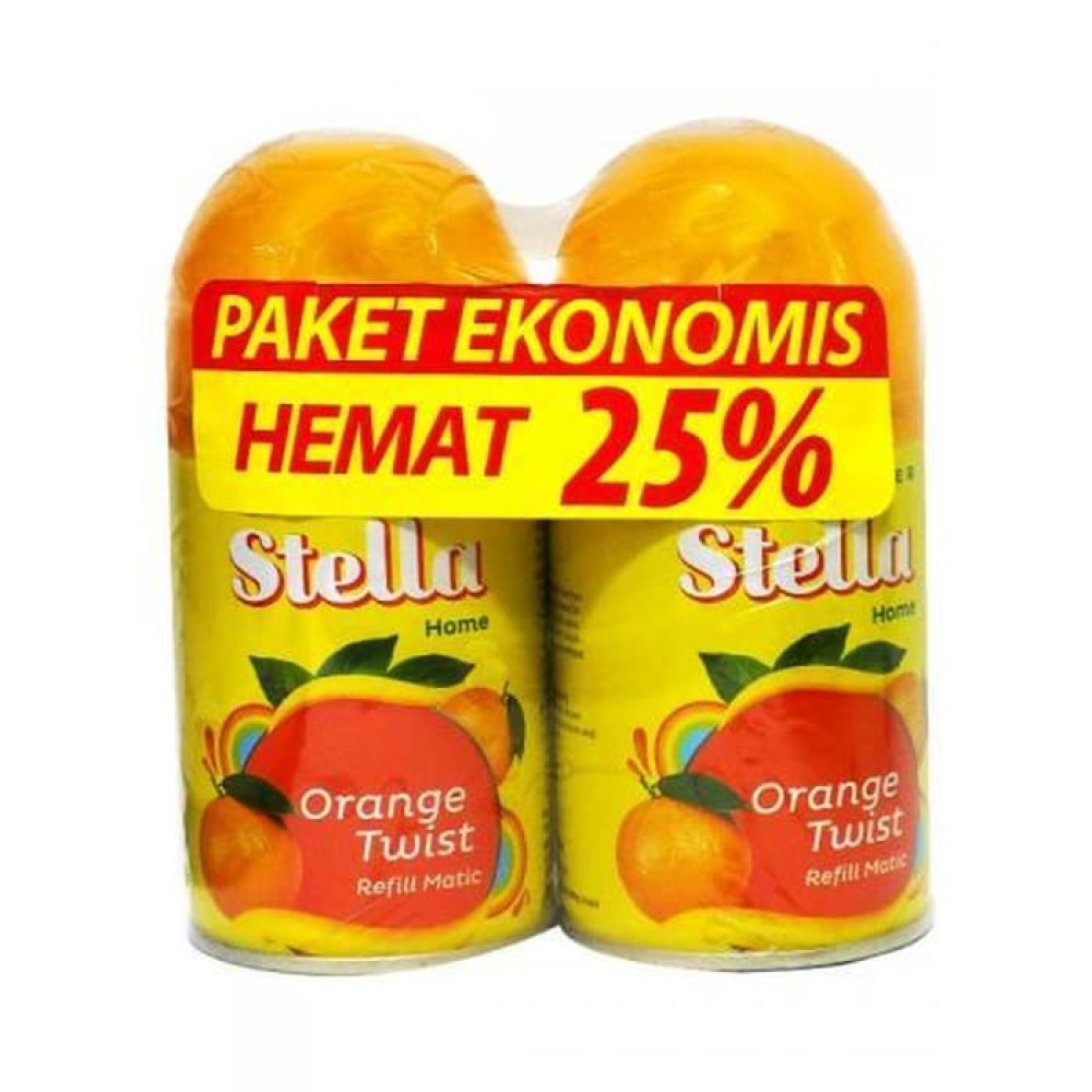 STELLA REFIL MATIC ORANGE TWIST 225 ML ( 2 BOTOL )