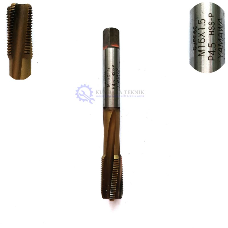 YAMAWA HAND TAP M16 x 1.5 TAP MESIN DRAT M16 x 1.5