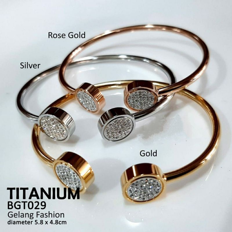 GELANG TANGAN WANITA BRANDED PREMIUN ASLI TITANIUM ANTI KARAT ANTI LUNTUR ORIGINAL