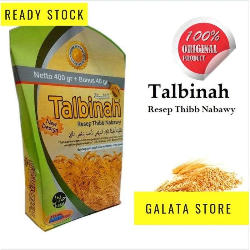 

Talbinah Tepung Gandum 400 + 40gr Nutrisi Makanan Sehat