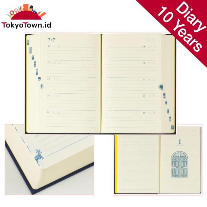 

Midori 10-Years Diary Navy Blue