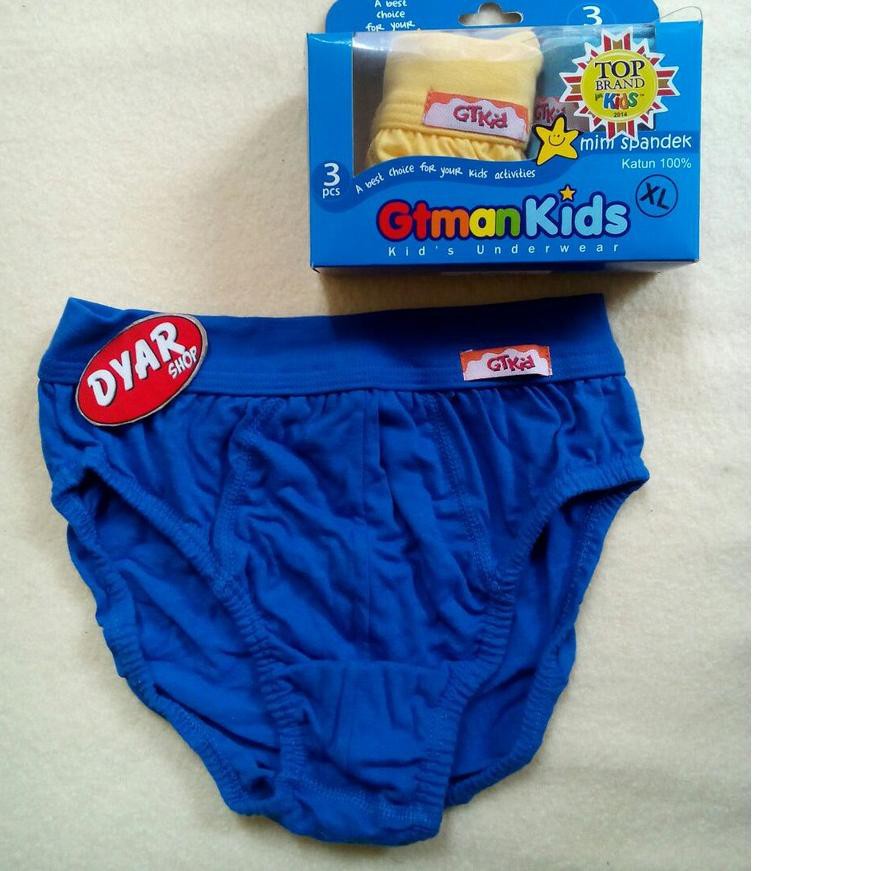 TLK [ isi 3 ] GT MAN KIDS BIRU | Celana dalam gt man anak | CD GT man anak | GTman kids .