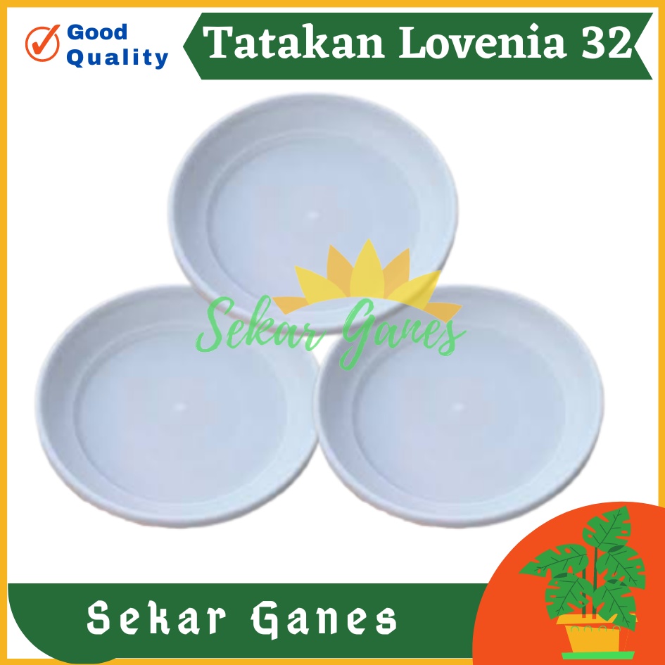 TATAKAN GENTONG LOVENIA 32 PUTIH DIAMETER 25 – TATAKAN POT TAWON 27 30 ALAS POT BUNGA 30 CM 35 MURAH