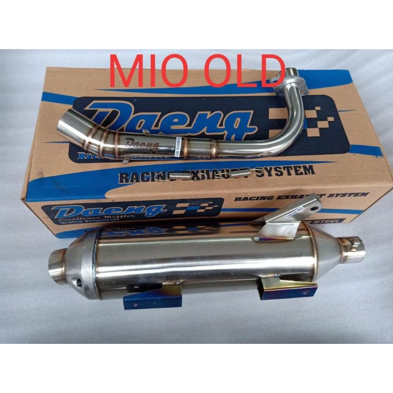 KNALPOT TSUKIGI DAENG FULL STAINLESS NEW MODEL YAMAHA MIO SMILE MIO SPORTY MIO SOUL FINO KARBU