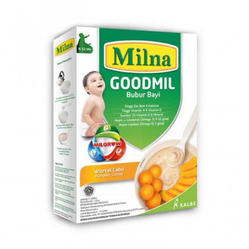 Milna Goodmil Bubur Bayi 6+ Wortel Labu 120gr