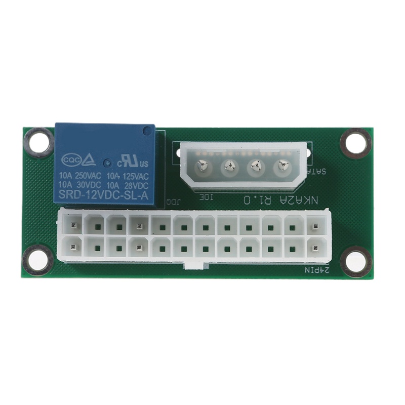 Btsg ATX 24Pin Ke 4Pin Molex Power Adapter Dual Power Supply Board Synchronous Start