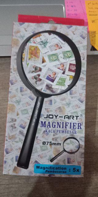 Kaca Pembesar Joy Art , Magnifier 75 Mm