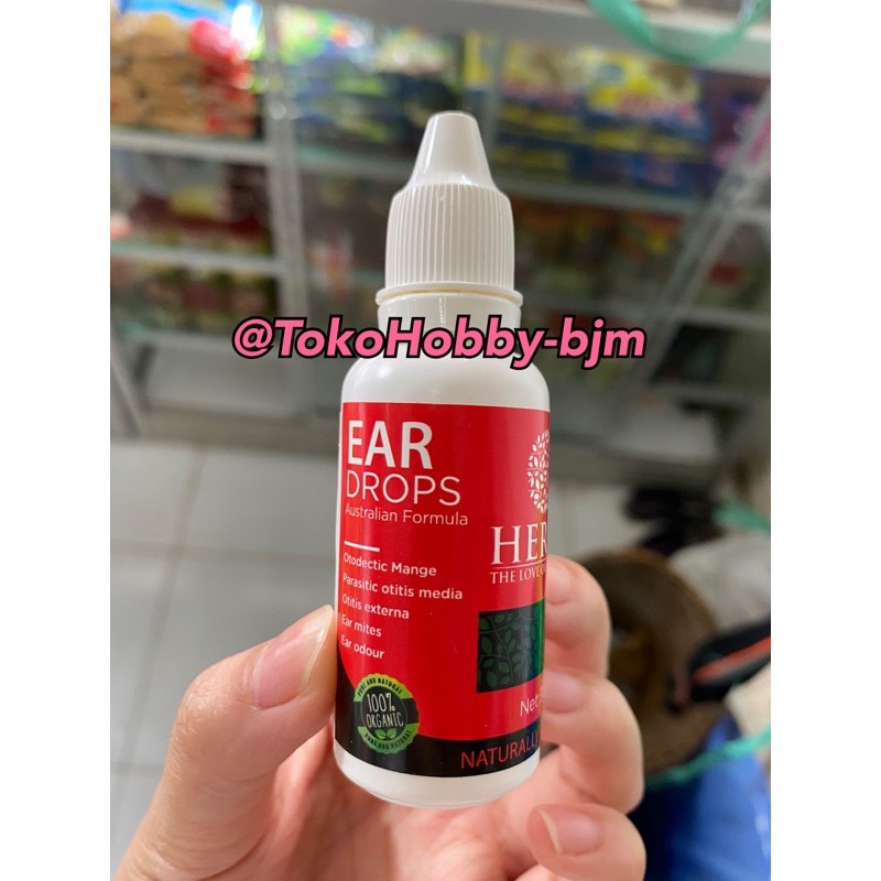 ear drops herbs - obat tetes kuping telinga kutu / luka hewan kucing anjing kelinci