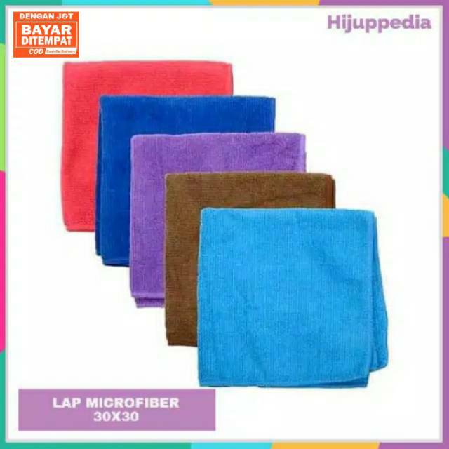 Kain Lap Microfiber Motor Mobil Kaca Lap Chamois Super Daya Serap Honaga 30x30 320GSM Murah