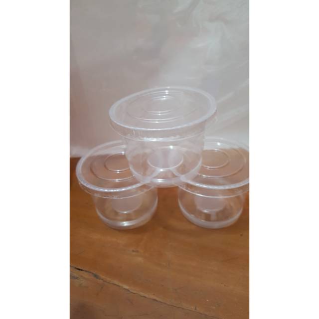 Cup Puding - Jelly - Agar2 - Tempat Sambel - Tester - Es Cream 65 ml + Tutup
