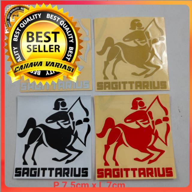 

Stiker cutting zodiak bintang karakter Sagitarius