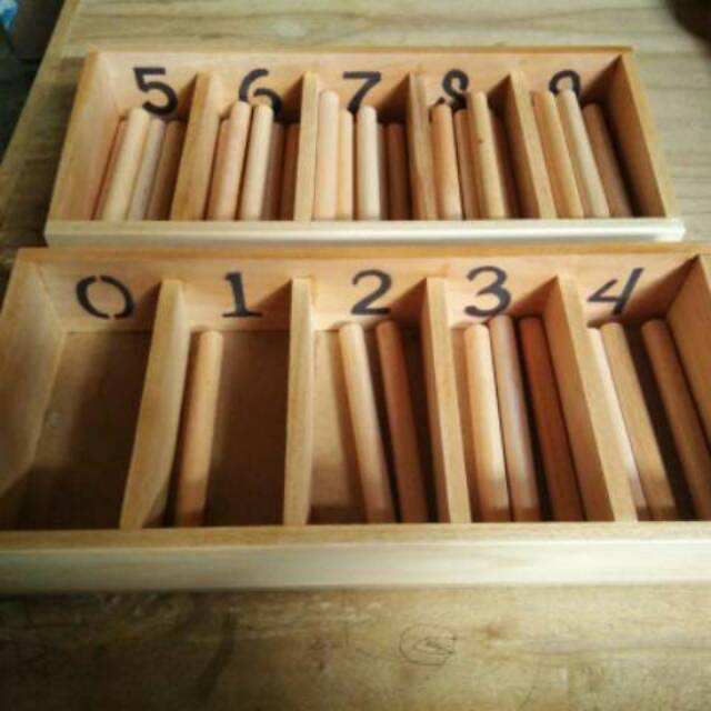 Montessori spindle pin