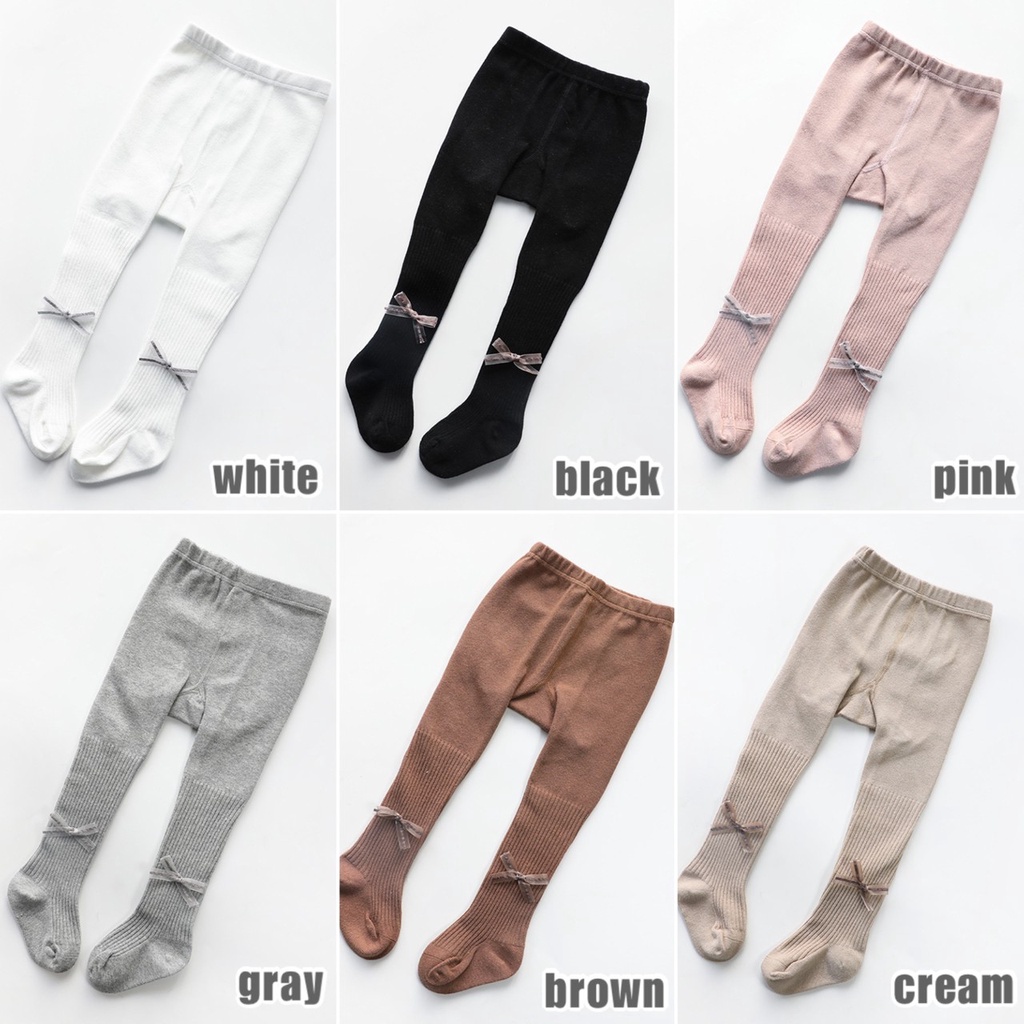 0-4thn | LEGGING STOCKING RIBBON BAYI ANAK / CELANA ANAK PEREMPUAN SOFT IMPOR Catalog QN QBD