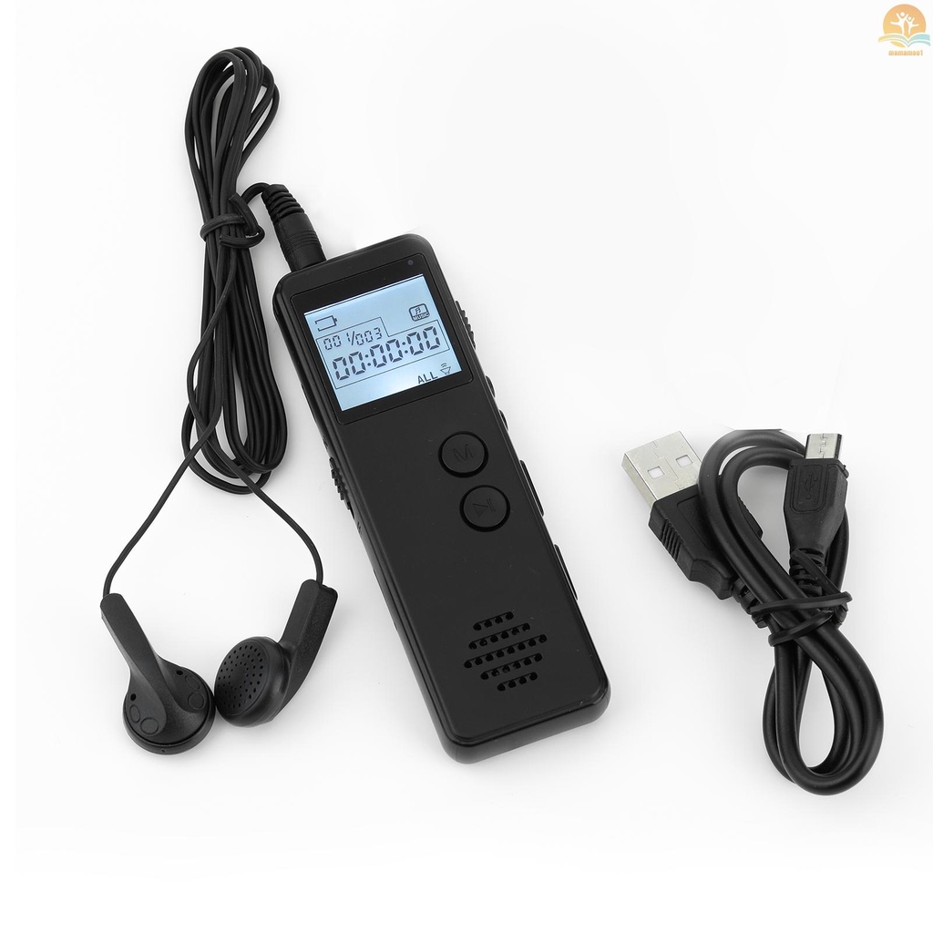 32GB Digital Voice Recorder Voice Activated Recorder Noise Reduction MP3 Player HD Recording 10h Continuous Recording for Meeting Lecture Interview Class MP3 WAV Record