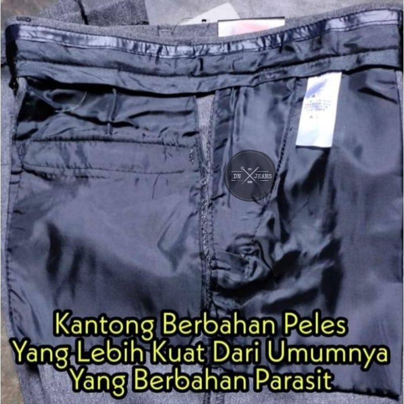 (COD) Celana Formal Pria Panjang Slimfit / Celana Bahan Dasar Teflon Licin zuiter