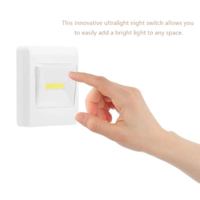 Lampu Dinding Magnet Emergency Switch Light Tempel Praktis 1 LED