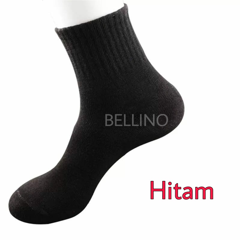 Kaos Kaki Putih Tapak Hitam / Kaos Kaki Sekolah Murah